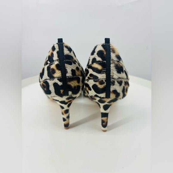 Boden Cheetah Print Calf Hair Pointed Toe Pumps Tan Black 40 10 - Picture 3 of 5